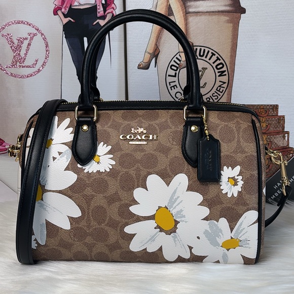 Coach Handbags - NWT💃Coach Rowan Satchel/Crossbody Bag In Signature Canvas With Floral Print
